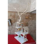 پارک بازی طوطی مدل NT312 با رنگ خوراکی و جای ظرف غذا