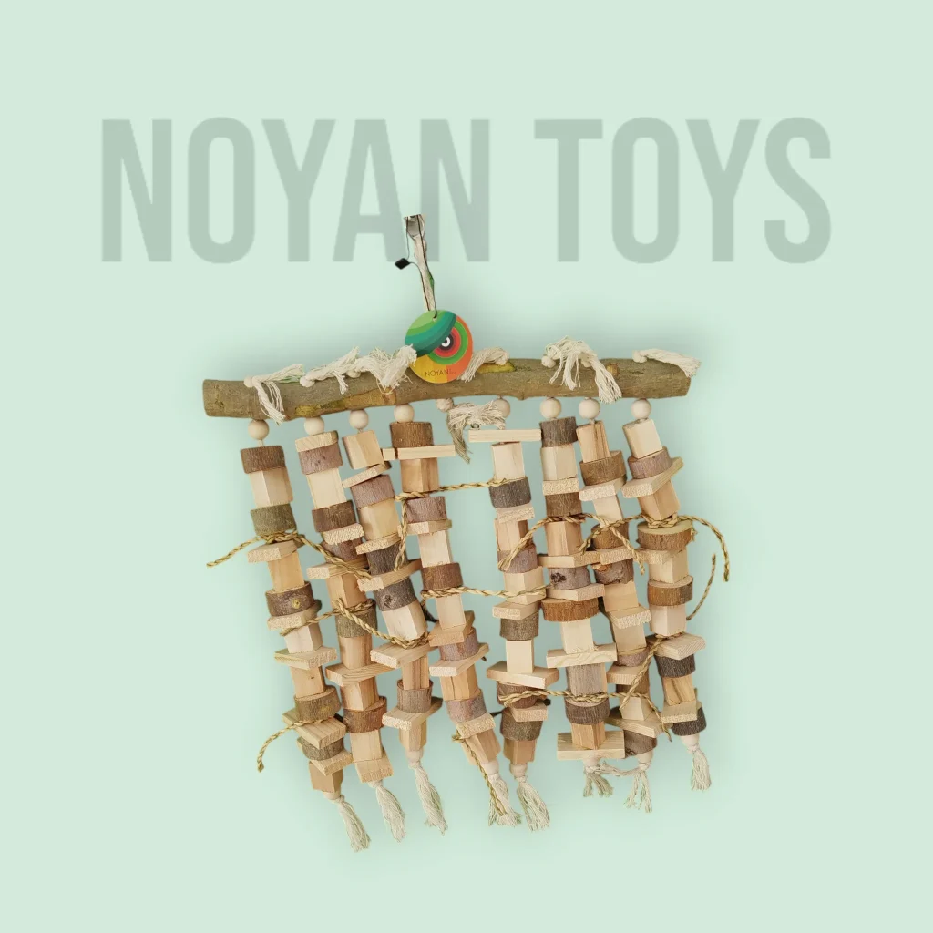 آویز چوبی پرندگان بدون رنگ مناسب بزرگ جثه‌ها کد C02